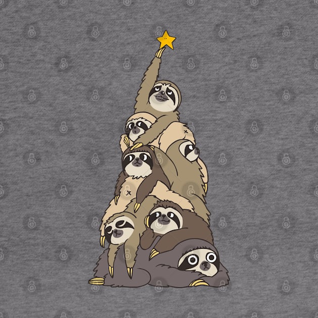 Christmas Tree Sloths by huebucket